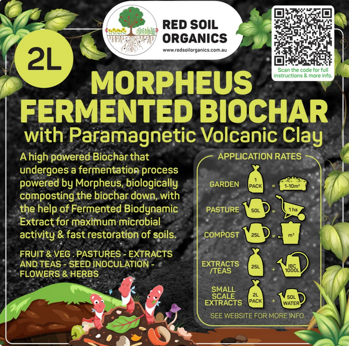 Red Soil Organics Morphues Fermented BioChar