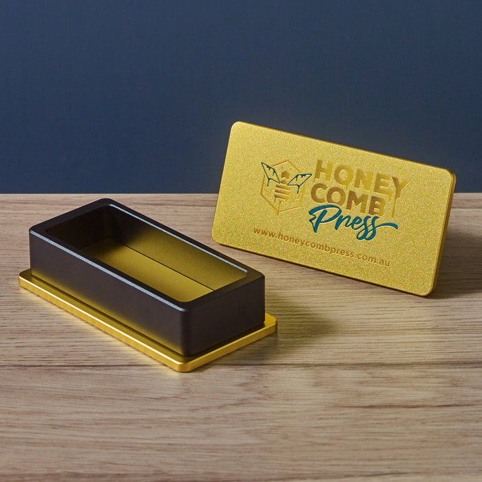 Honeycomb Gold Pre Press Mould 2×4″