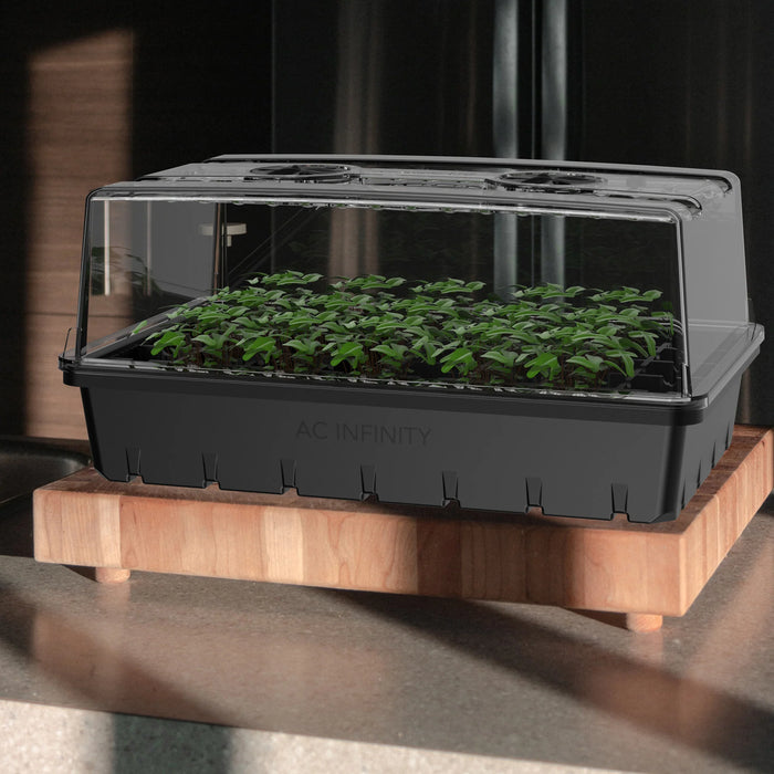 AC Infinity Humidity Dome, Propagation Kit with Height extension incl, 5x8 Cell Tray