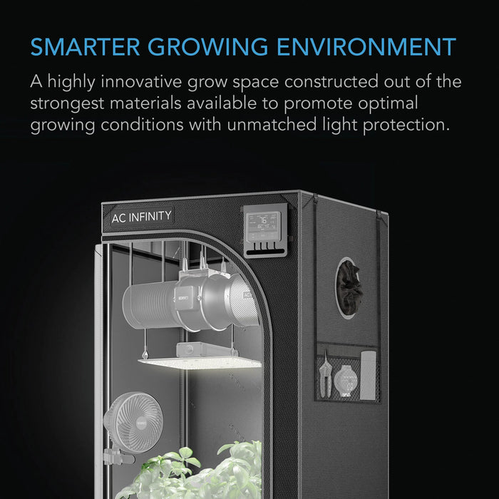 AC Infinity Cloudlab 642, Advance Grow Tent 120x60x180 Cm, 2000D Diamond Mylar Canvas