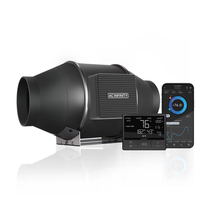 AC Infinity Cloudline T4, Quiet Inline Duct Fan With System with Temperature and Humidity Controller, 4 Inch - 100 MM