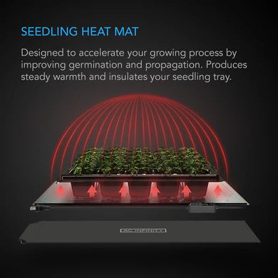 AC Infinity Suncore H3, Seedling Heat Mat with heat Controller, IP-67 Waterproof 25.4 x 52.70 CM