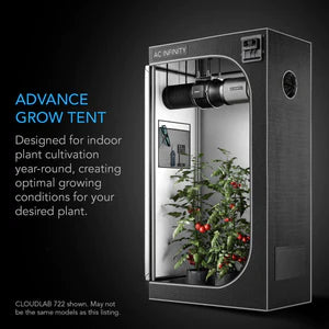 AC Infinity Cloudlab 844, Advance Grow Tent 2000D Diamond Mylar Canvas