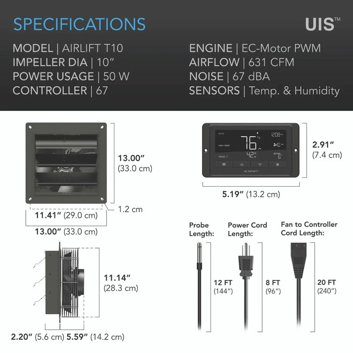AC infinity Airlift T10
