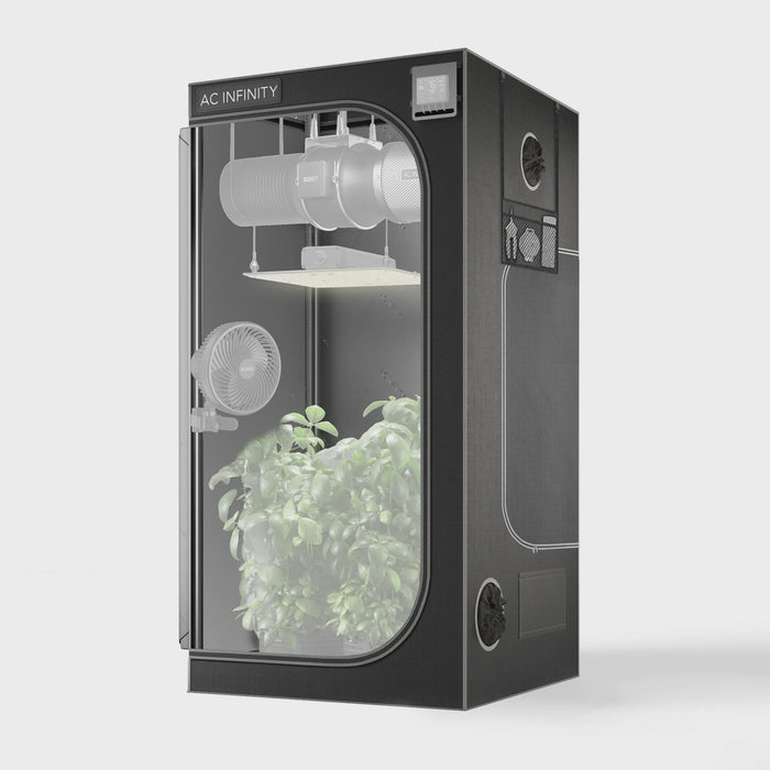 AC Infinity Cloudlab 733, Advance Grow Tent 90x90x180 Cm, 2000D Diamond Mylar Canvas