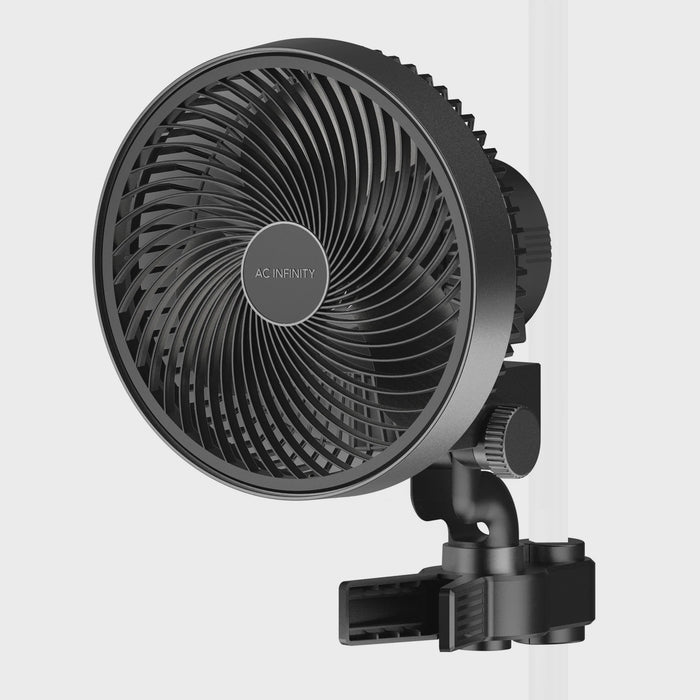 AC Infinity Cloudray S6, Gen 2 Grow Tent Clip Fan 6” With 10 Level Natural Wind modes, EC-Motor, Auto Oscillation