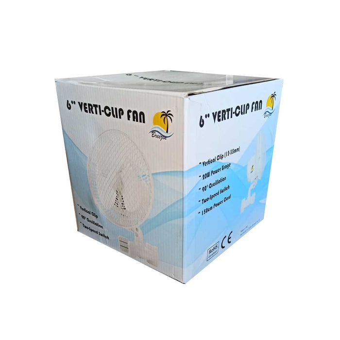 Fans And Ventilation - Verti-Clip Fan 6" Oscillating Grow Room Fan