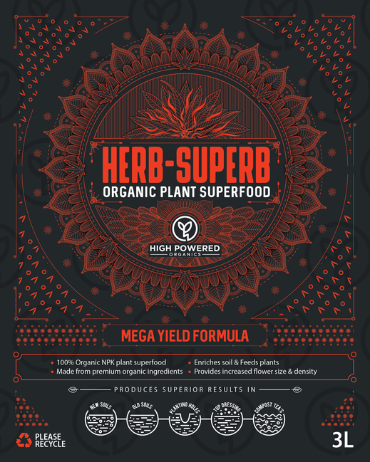 High Powered Organics Herb-Superb Mega Yield Formula