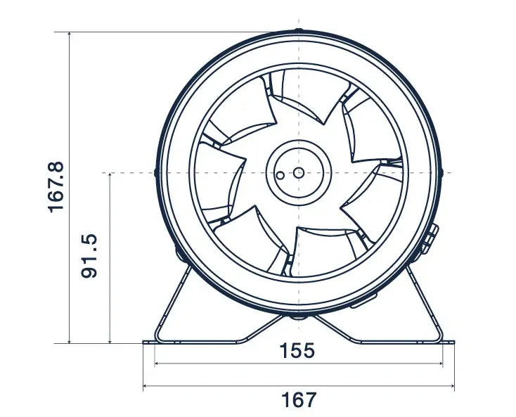 Pro Grow Dragon Series Aeroblast Fan 150 mm