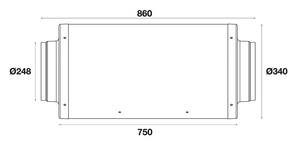 Pro Grow Dragon Series Aeroblast Silenced Fan 250 mm