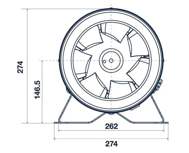 Pro Grow Dragon Series Aeroblast Fan 250 mm