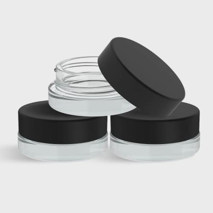 Honeycomb Press Glass Jar Round