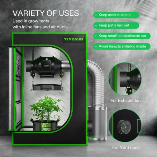 VIVOSUN 4″ DUCT FILTER COVER – 100MM