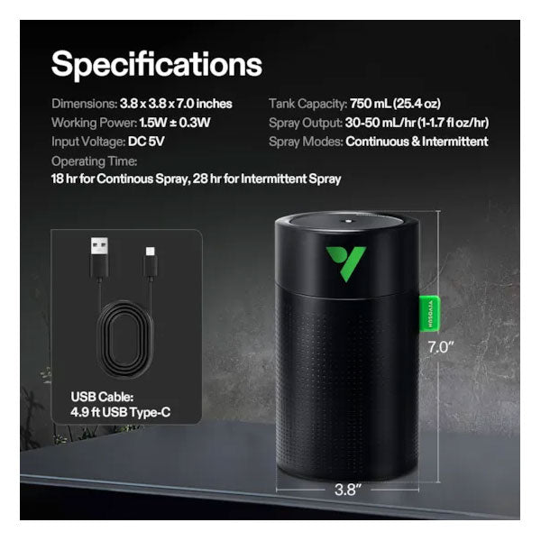 VIVOSUN AEROSTREAM UO75 USB HUMIDIFIER