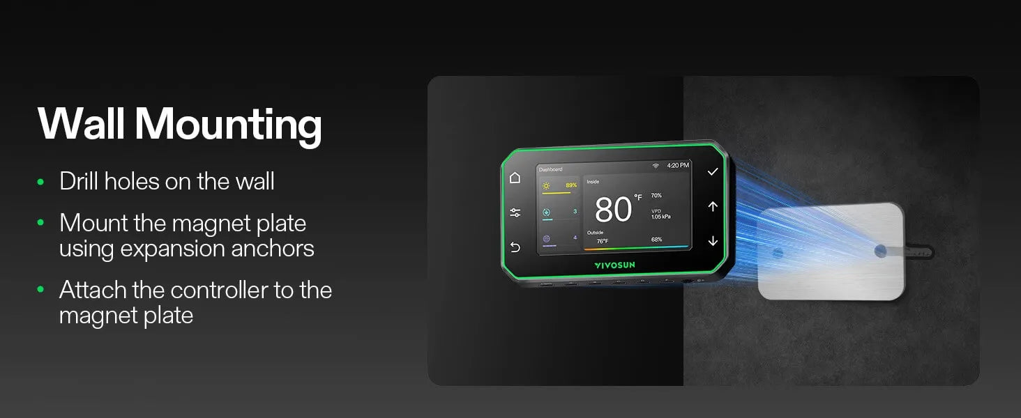 Pre-Order: Vivosun GrowHub E42A+ Controller for Grow Tent, Smart Environmental WiFi-Controller with Temperature, Humidity, VPD, Timer, Cycle, Schedule Controls, Cooling