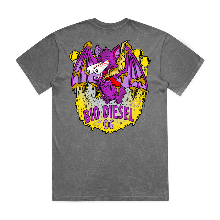 Bio Diesel "TROG" BAT Heavy Stonewash T-Shirt