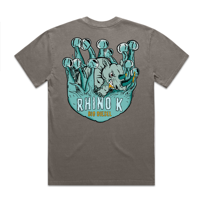 Bio Diesel "TROG" Rhino K Heavy Faded Grey T-Shirt