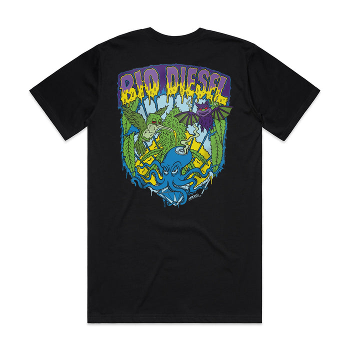 Bio Diesel "TROG" Team Full Colour Black T-Shirt