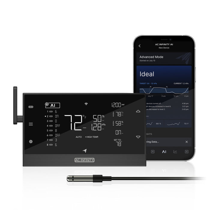 AC Infinity Controller AI+ Environmental Controller, AI-Powered Learning and Dynamic Level Adjusting for UIS, Dual Zone Control