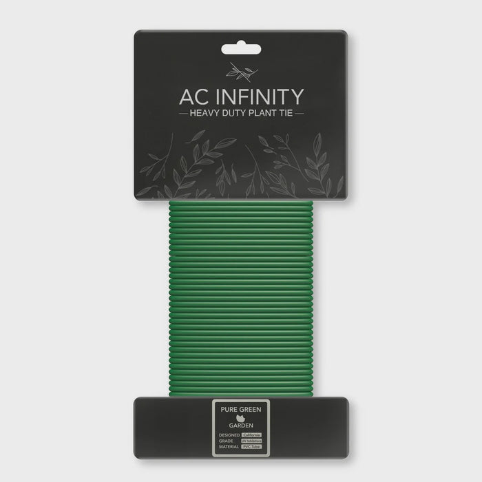 AC Infinity, Heavy-Duty Plant Ties, Thin Rubberized Texture, 10 m