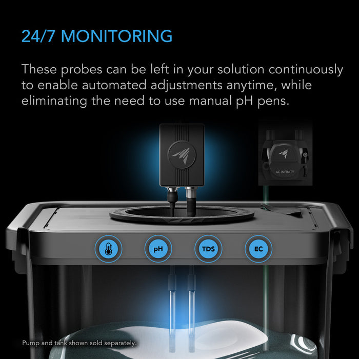 AC Infinity AI Hydro Sensor, for pH, EC, TDS and Water Temp Data Tracking