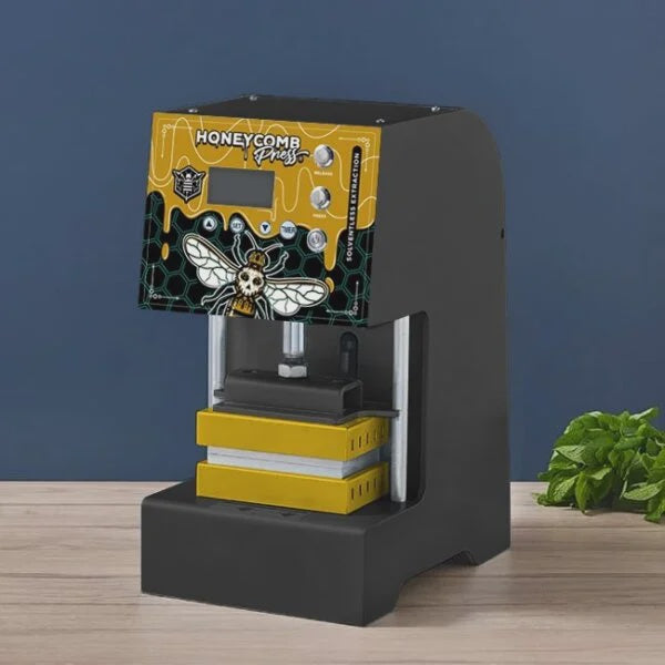 Honeycomb Press HC5 Rosin Press 5 ton Electric Honeycomb Press Custom Yellow Edition