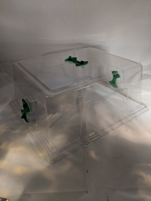 PROPAGATOR STANDARD CLEAR LID GREEN VENTS 365 X 300 X 160MM