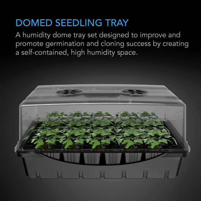 AC Infinity Humidity Dome, Propagation Kit with Height extension incl, 5x8 Cell Tray