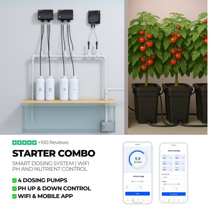 Growee Starter Combo – Dual pH Control & 2 Parts Dosing system