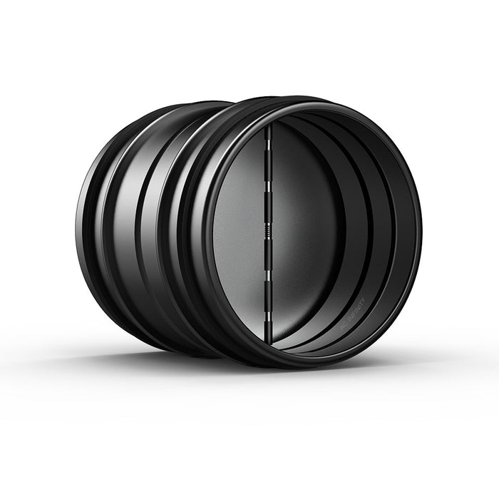 AC Infinity Backdraft Damper Ducting Insert, Black Galvanised Steel