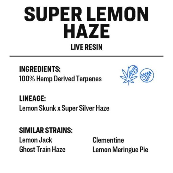 True Terpenes - LIVE RESIN - Super Lemon Haze OG 2ml