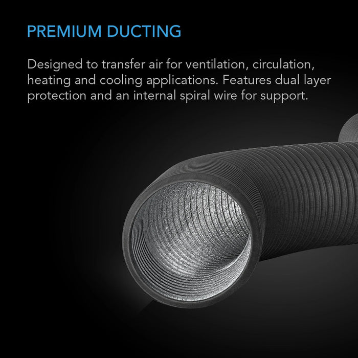 AC Infinity, Flexible Four-Layer Ducting, 25 FT long 7.6 metre