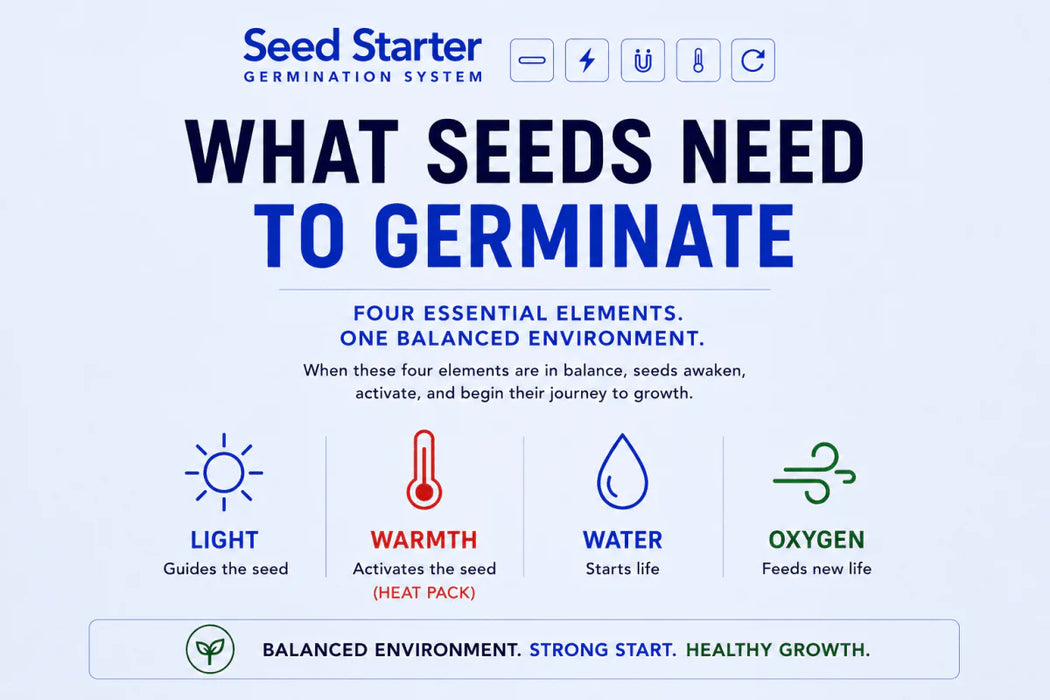 Sprout by Seed Starter + Heat Pack Seed Germination Kit