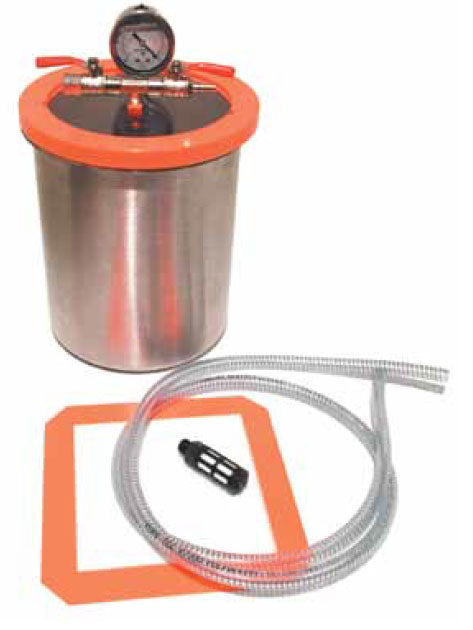Stainless Steel 1.5 Gal/ 5.5 Litre Vacuum Kit