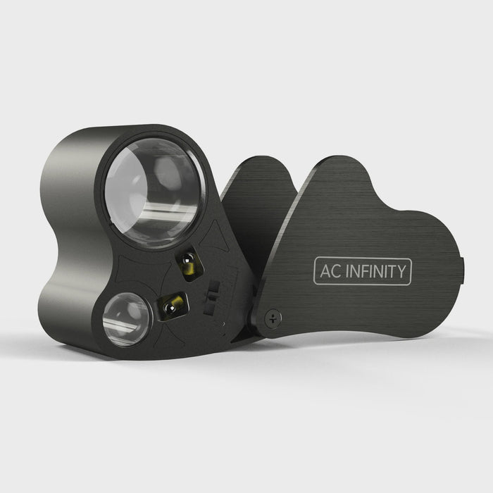AC Infinity Jewelers Loupe, Pocket Magnifying Glass with LED Light and Dual Lenses