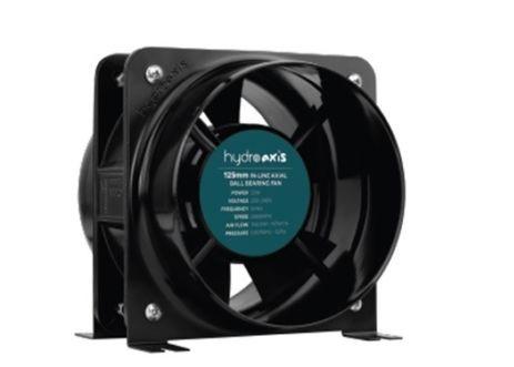 Fans And Ventilation - HYDRO AXIS BALL BEARING INLINE FAN 125mm