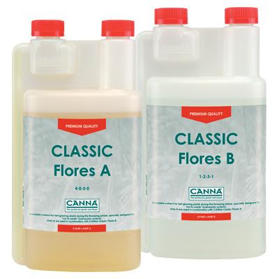 Hydroponic Nutrient - CANNA Classic Flores A&B