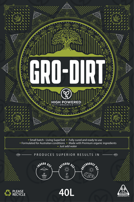 High Powered Organics FULL SPECTRUM Gro-Dirt 100% Organic Living Super Soil