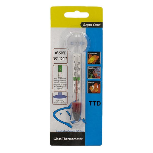 Reservoir Accessories - Aqua One Glass Thermometer